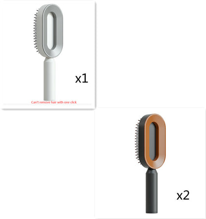 Self Cleaning Hair Brush – Detangle & Shine