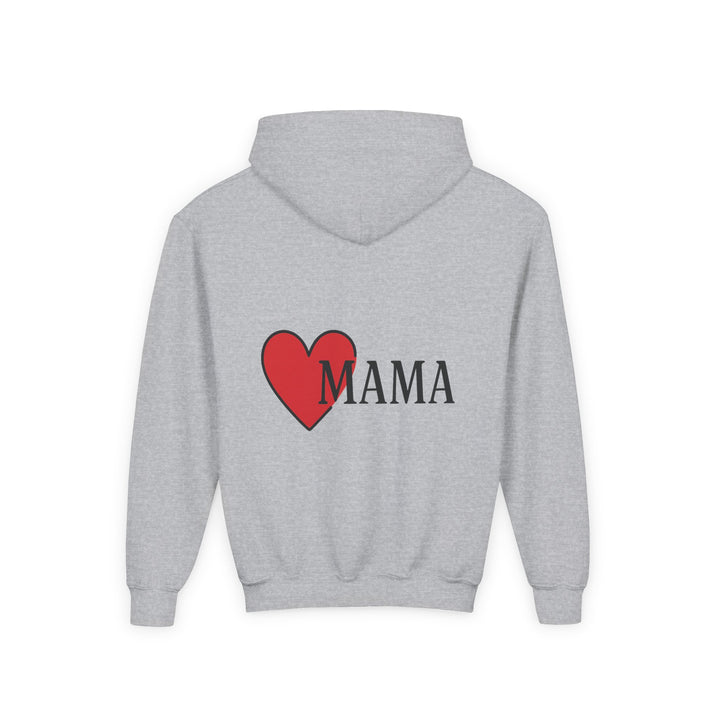 Heartfelt Mama Youth Hoodie – Cozy Gift for Kids