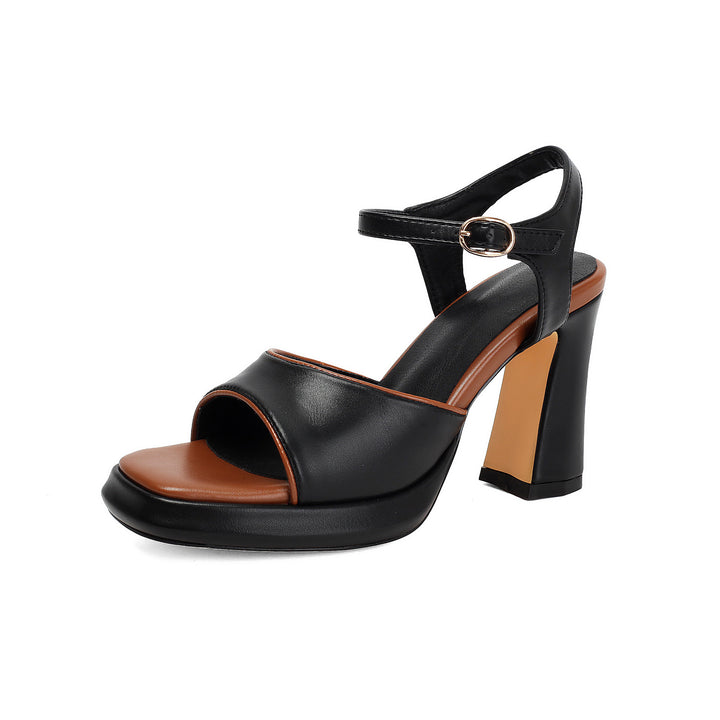Chunky Heel Sandals for Women - Square Toe Strap Styles