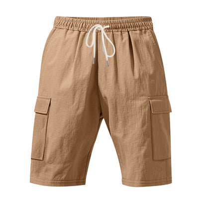 Men’s Linen Shorts – Breathable Beachwear with Pockets