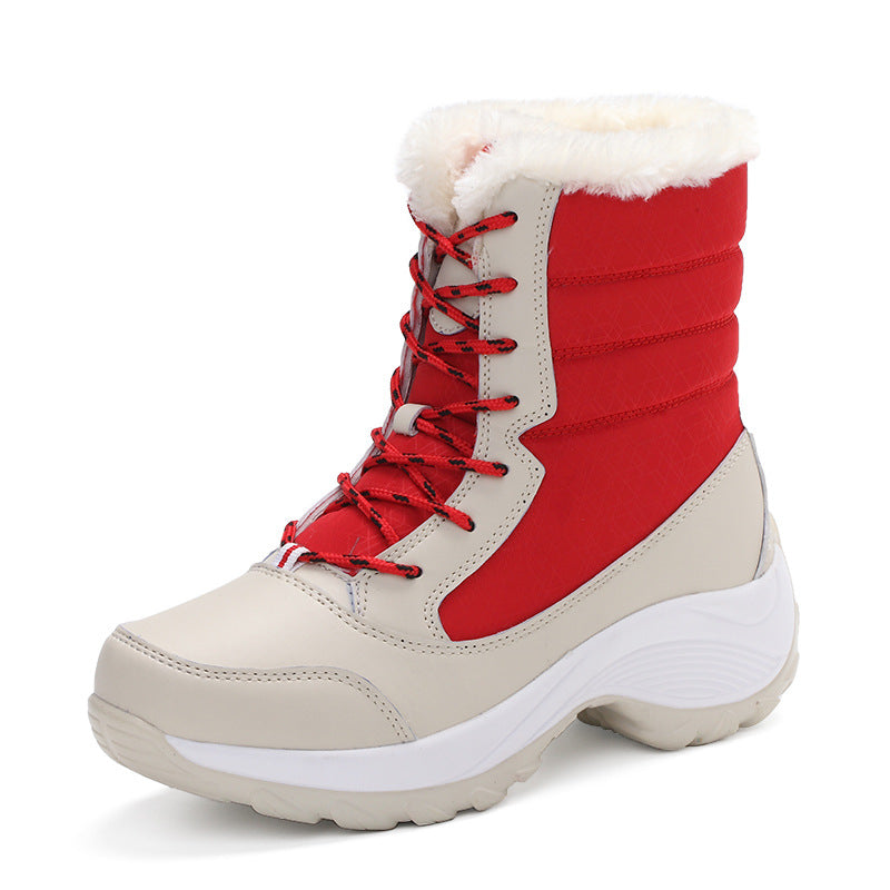 Women Snow Boots Warm Waterproof Wedge Winter Style Pro