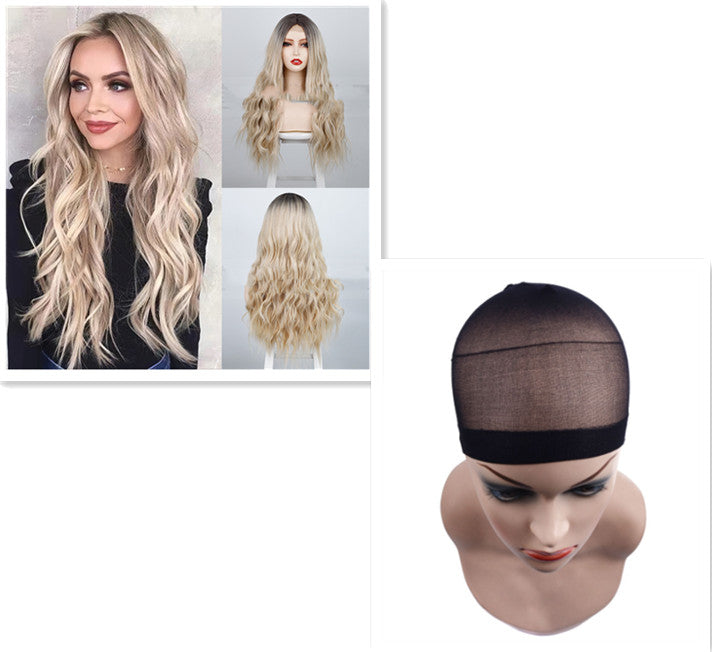 Fluffy Water Ripple Wig front view showcasing balanced density and structured volume indoors