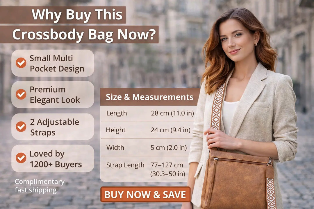 Multi pocket crossbody bag interior compartments organized daily essentials