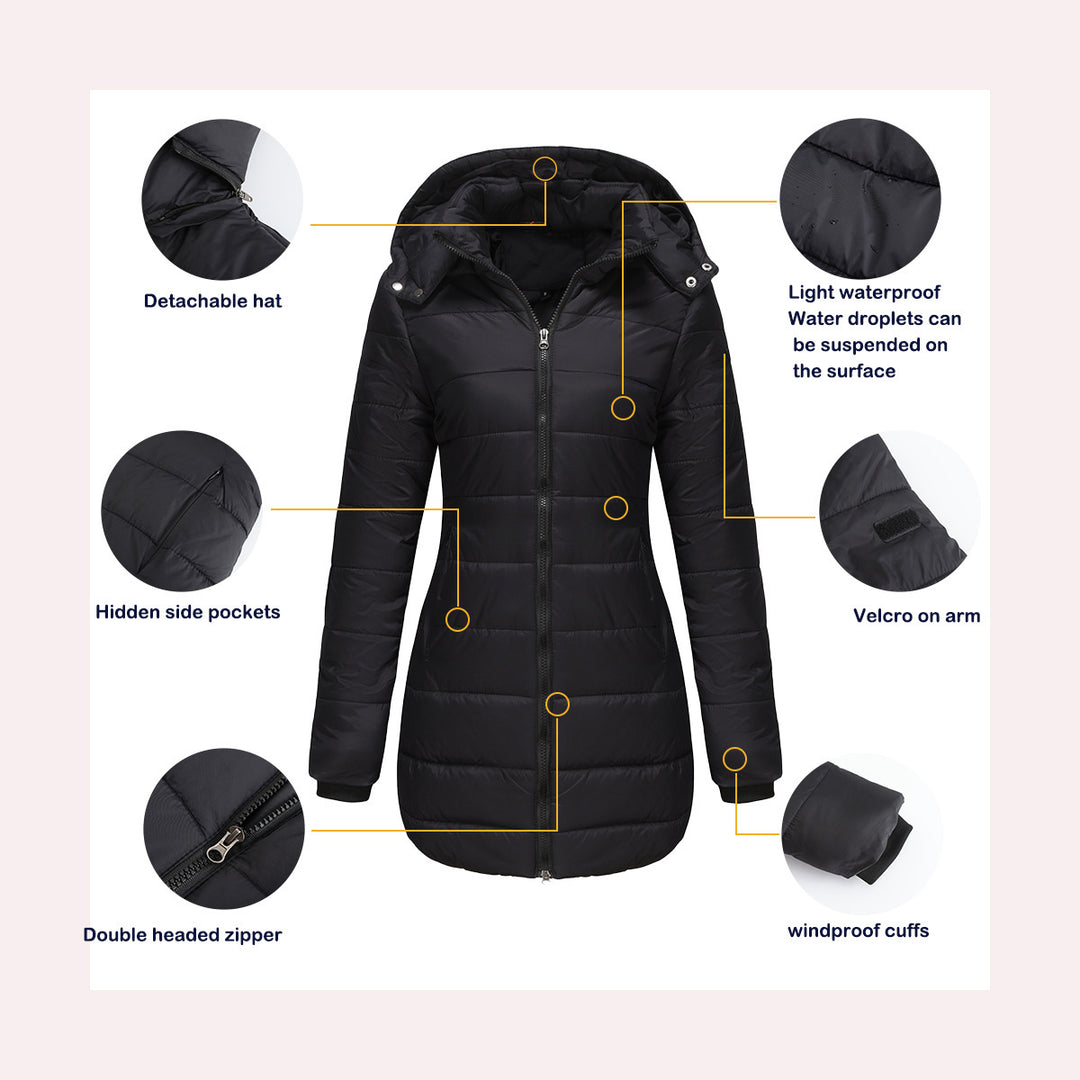 Waterproof Padded Jacket - Loose Fit Everyday Outerwear