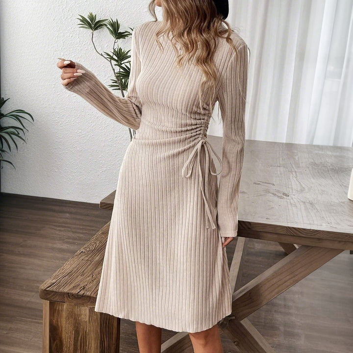 Polyester pullover dress lightweight drape movement