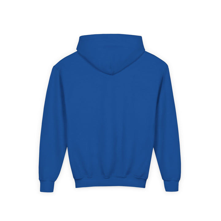 Blue hoodie on a white background
