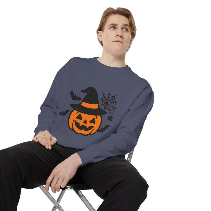 Cozy Halloween Pumpkin Sweatshirt – Unisex Fall Style