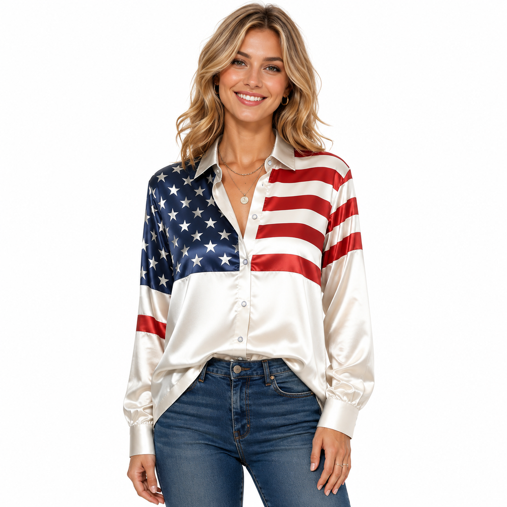 Womens Printed Long Sleeve T Shirts 3D Retro Summer Top