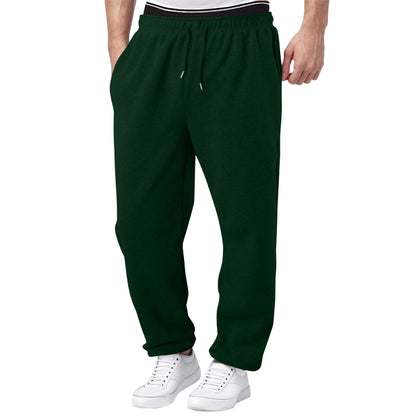 men's fleece style sweatpants vibe straight leg navy and white mix for winter lounging, studying and city errands  
