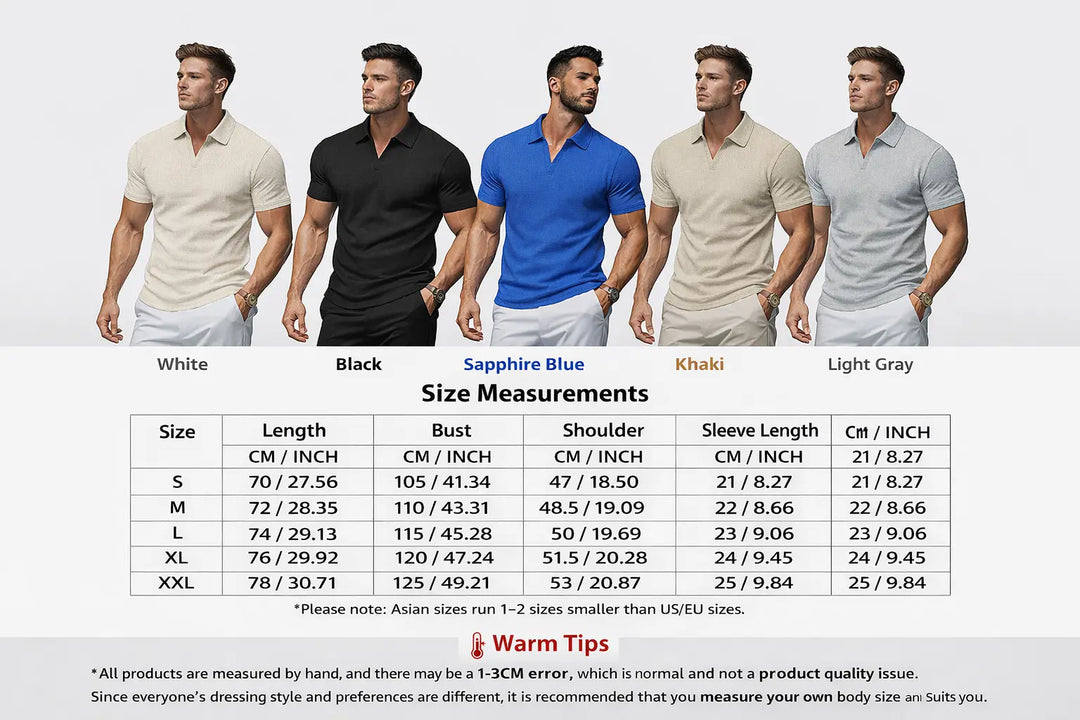 slim fit polo shirt men khaki color modern casual outfit pairing