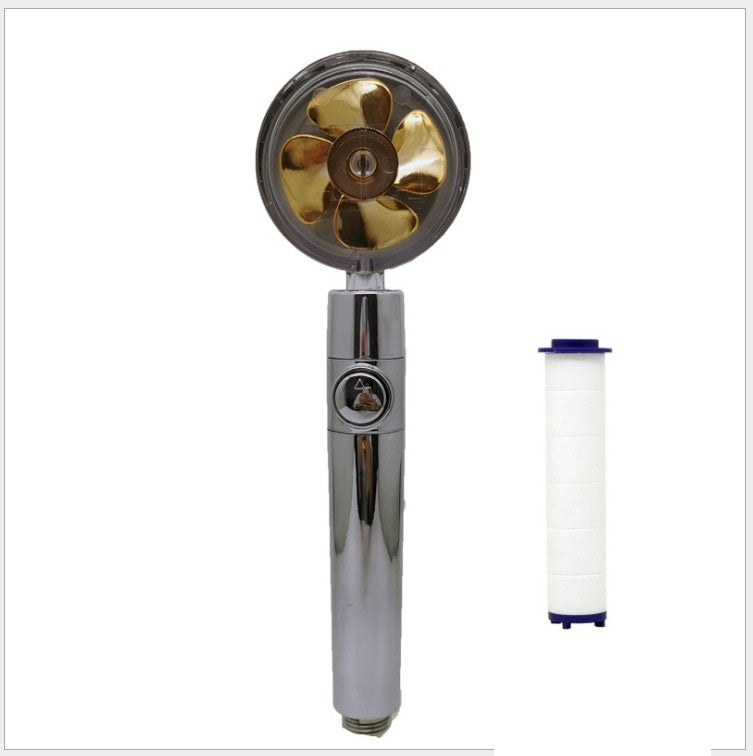 Propeller Driven Shower Head – Turbo Pressure, Save
