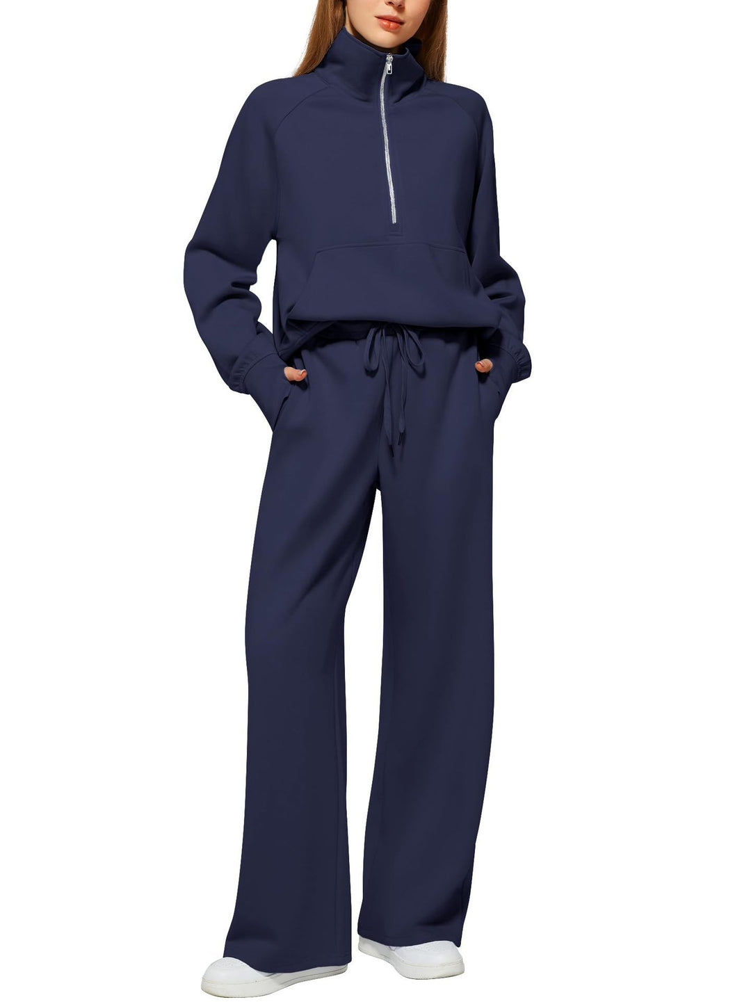 Women’s Half Zip Tracksuit Set for Effortless Comfort