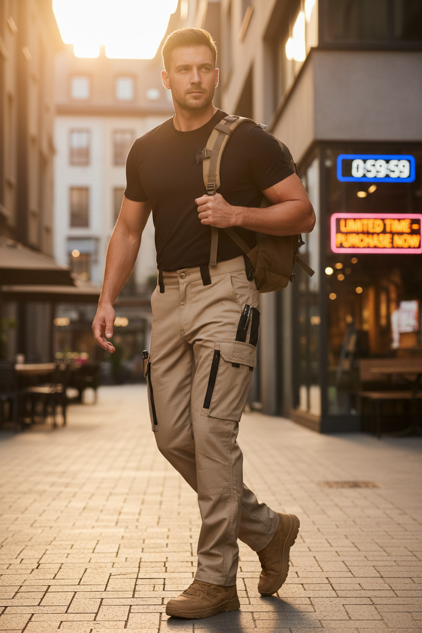 men tactical cargo pants functional urban lifestyle wear