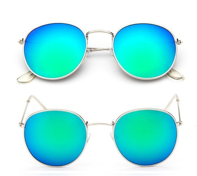 Vintage Round Sunglasses Women Retro Metal Frame Style