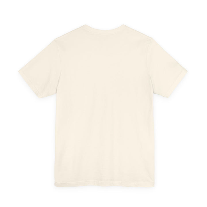 Beige t-shirt on a white background