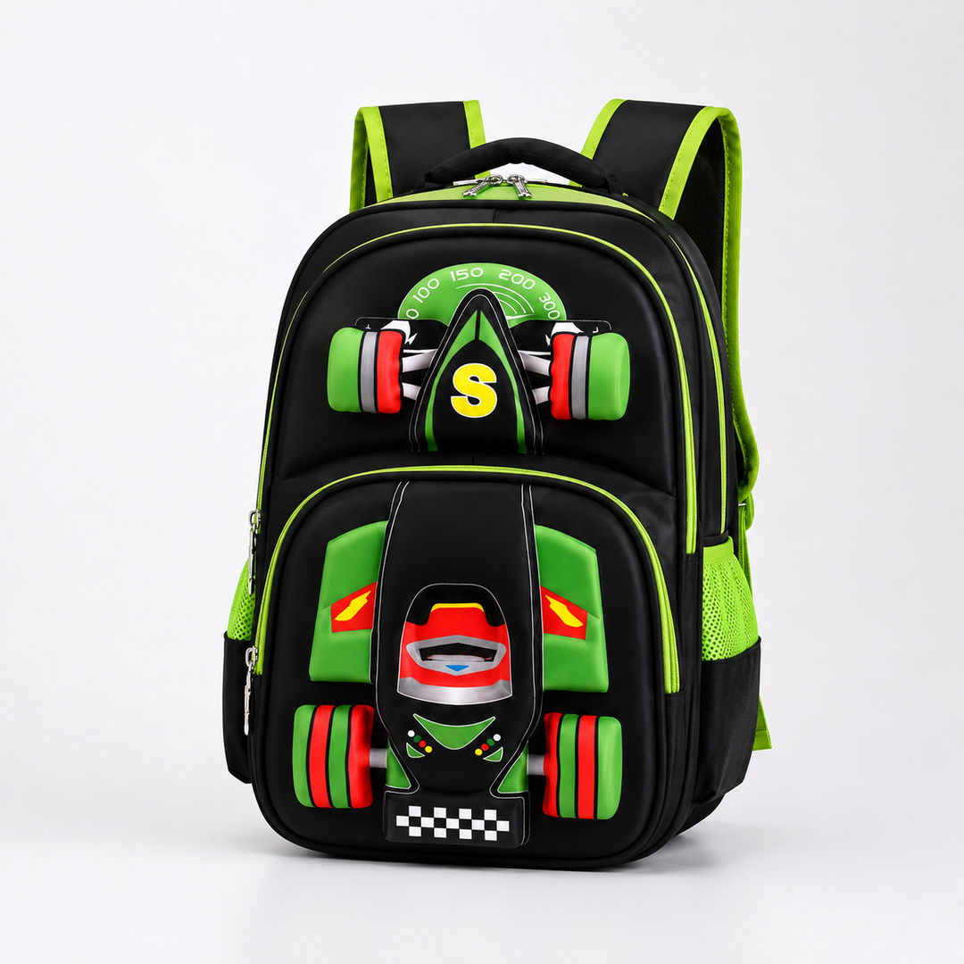 Trolley for Backpack Boys 3D Car School Bag With Wheels