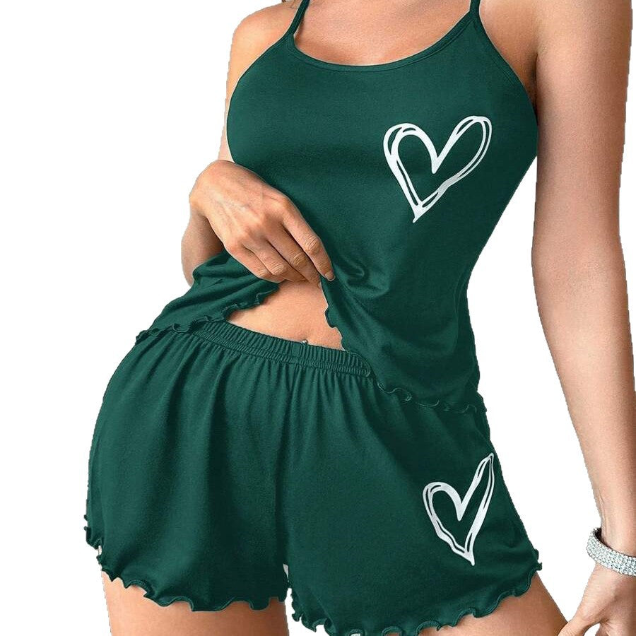 Women’s lounge pajama set with soft feminine fit
