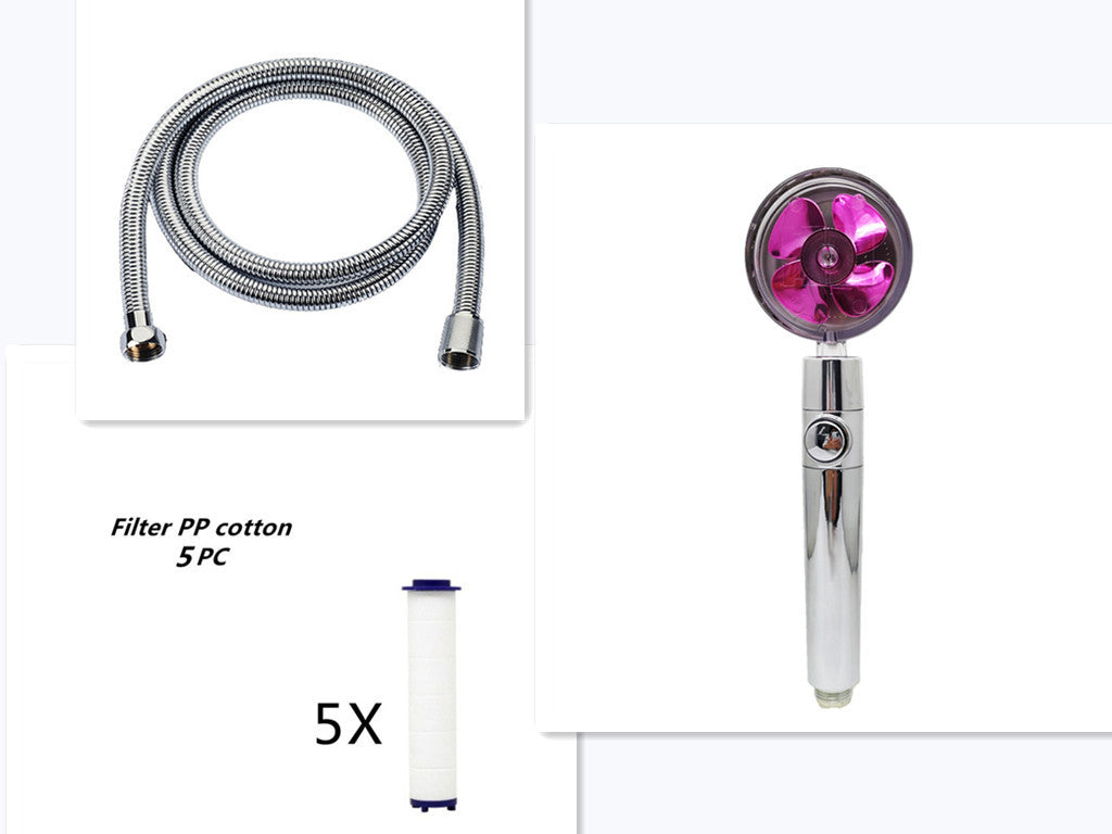 Propeller Driven Shower Head – Turbo Pressure, Save