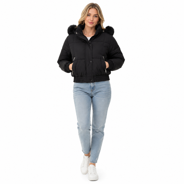 Cropped Puffer Jacket Women for Everyday Winter Outfits