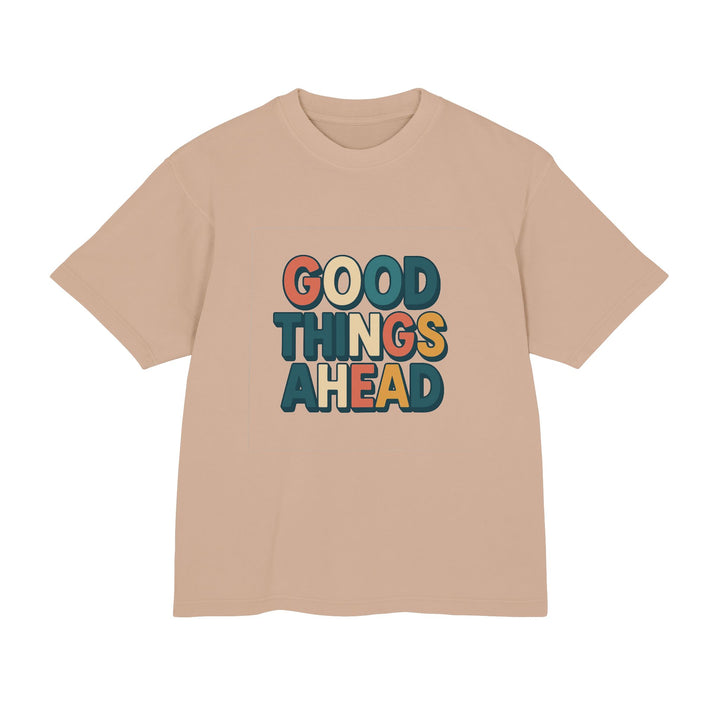 Beige t-shirt with &