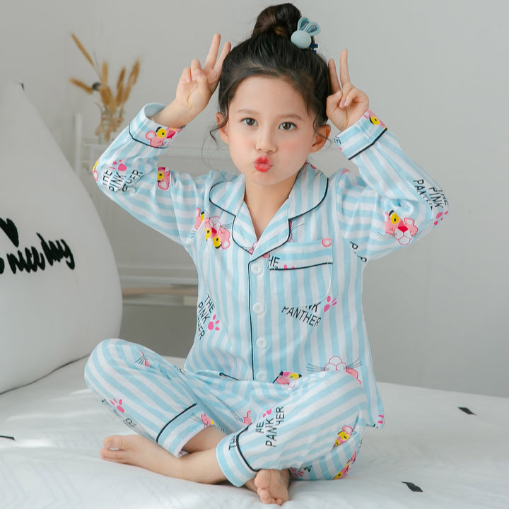 cotton pajamas for children fleece lining texture close view