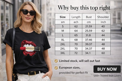 women sequin cotton t shirt relaxed fit on model street style look