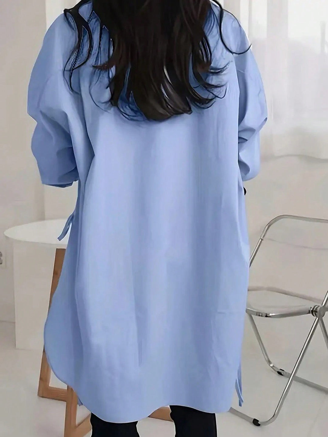 Semi-sheer polyester women&