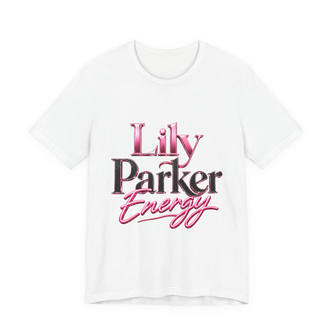White t-shirt with &