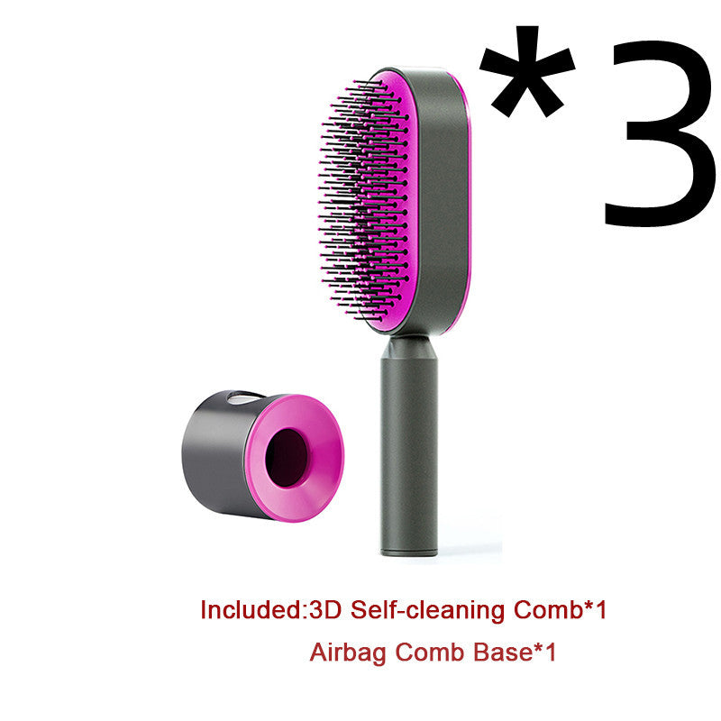 Self Cleaning Hair Brush – Detangle & Shine