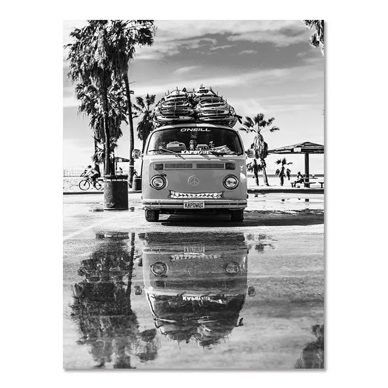 Nordic Seaside Surf Poster – Modern Wall Art
