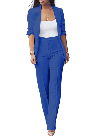 Women's Sleeveless Draping Wide Leg Casual Suit