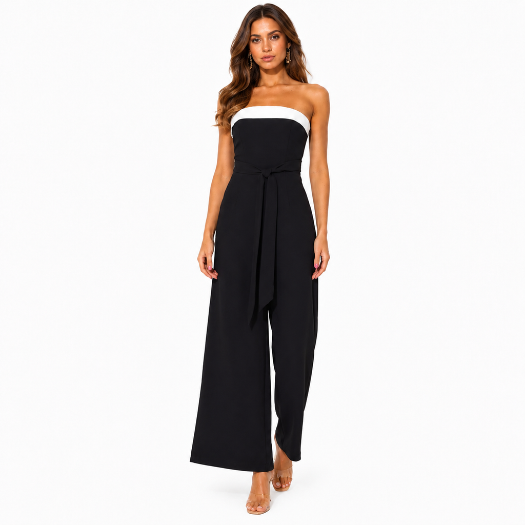 Tube Wide Leg Jumpsuit Strapless Elegance