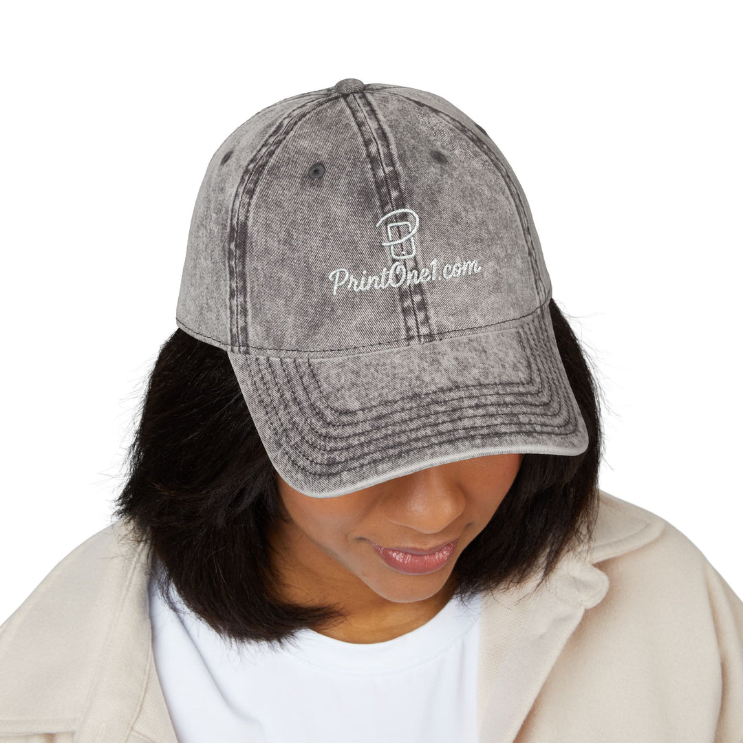 Unisex Vintage Embroidered Cap Retro Style Street Hat