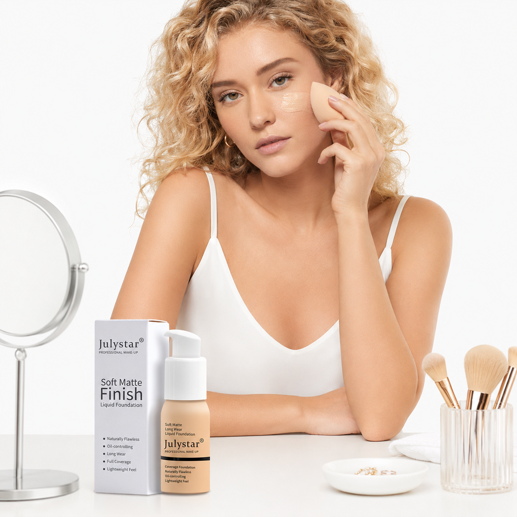 Soft Matte Liquid Foundation for Smooth Skin
