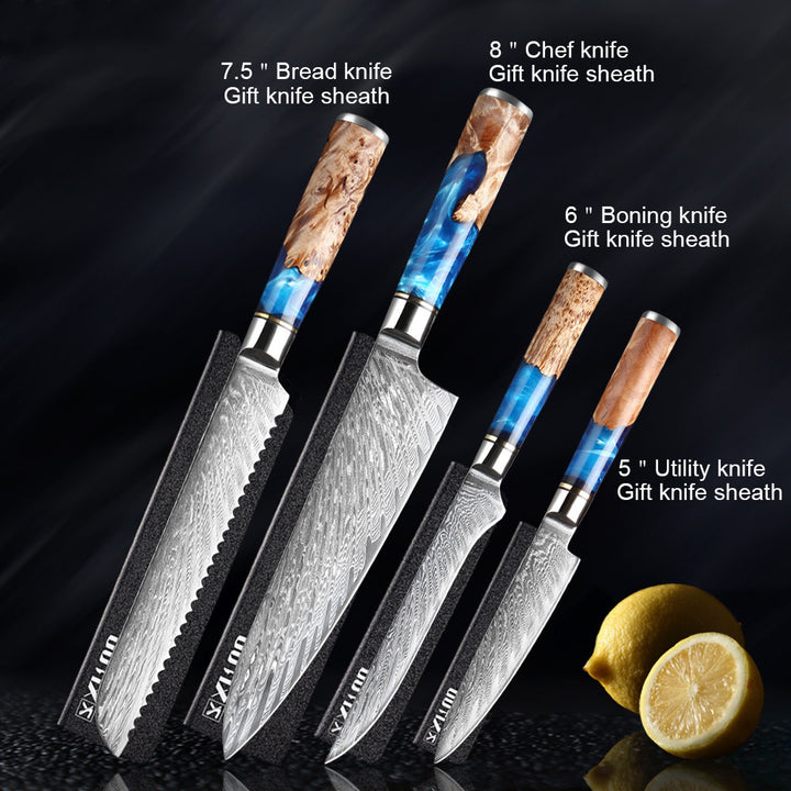 Professional Kitchen Knife Set Stainless Steel Chef Knives