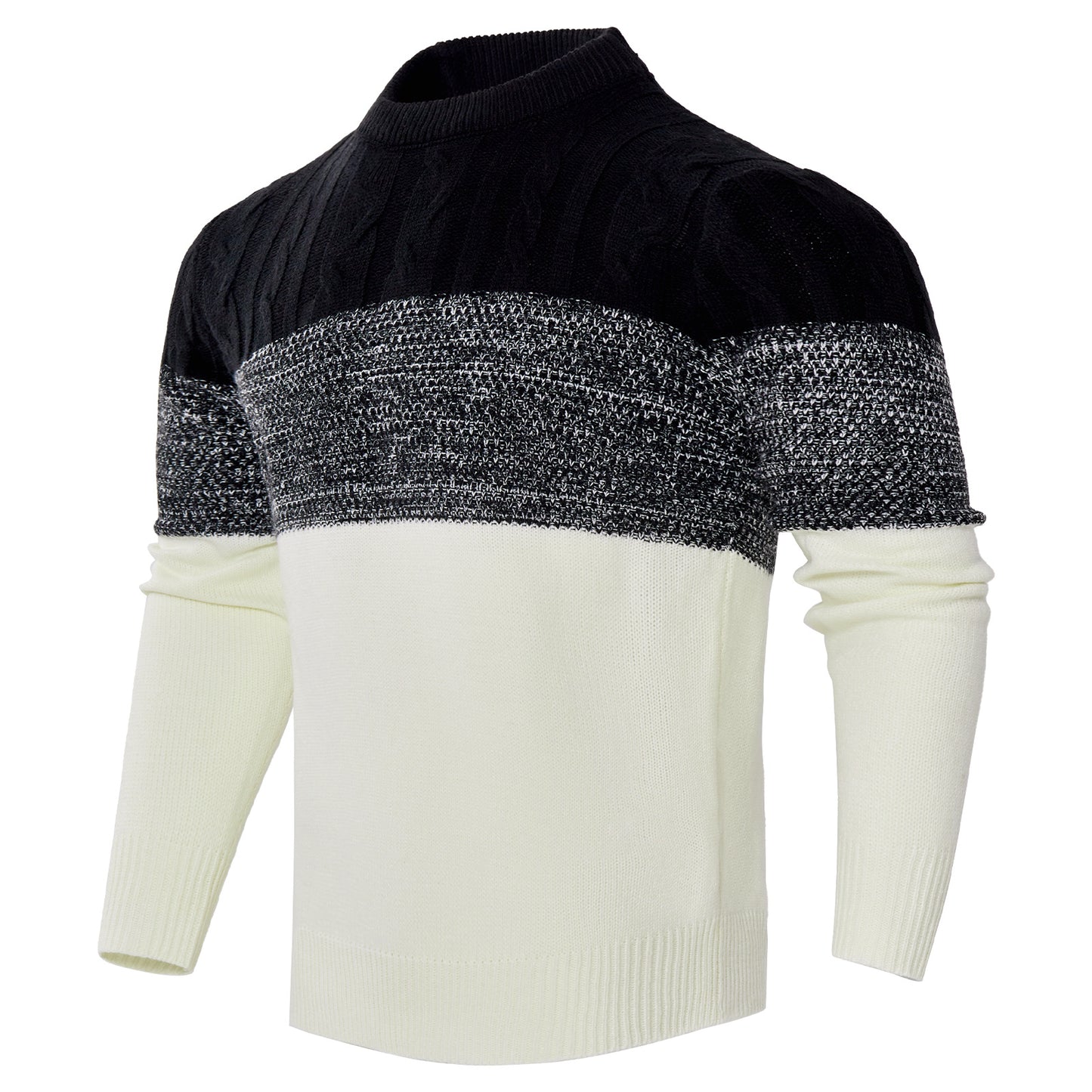 Men’s Knitted Sweater – Warm Pullover for Fall/Winter
