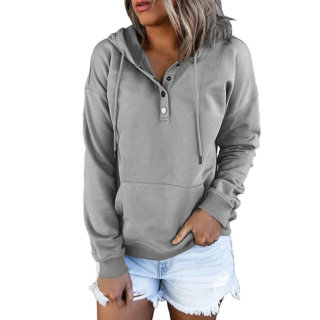 Women’s Hooded Sweatshirt – Loose Fit, Pockets