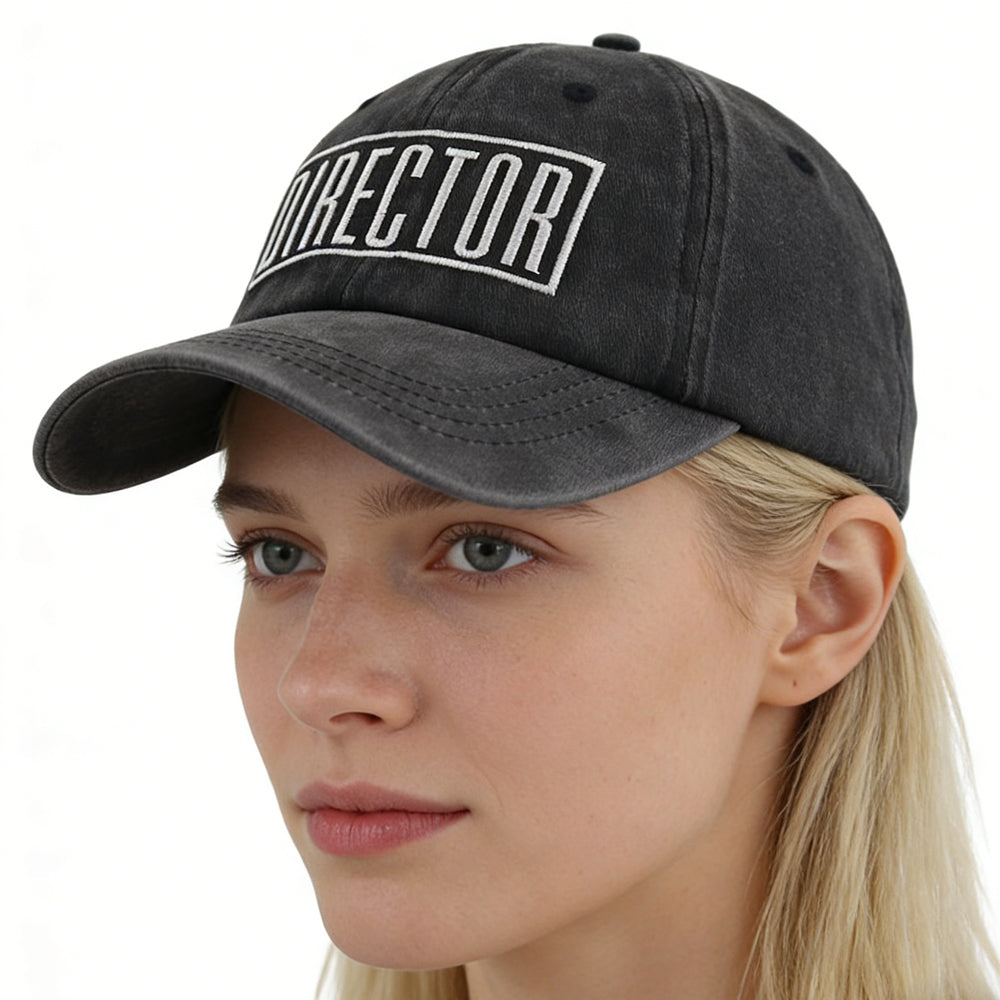 Director Filmmaker Hat washed cotton finish neutral tone