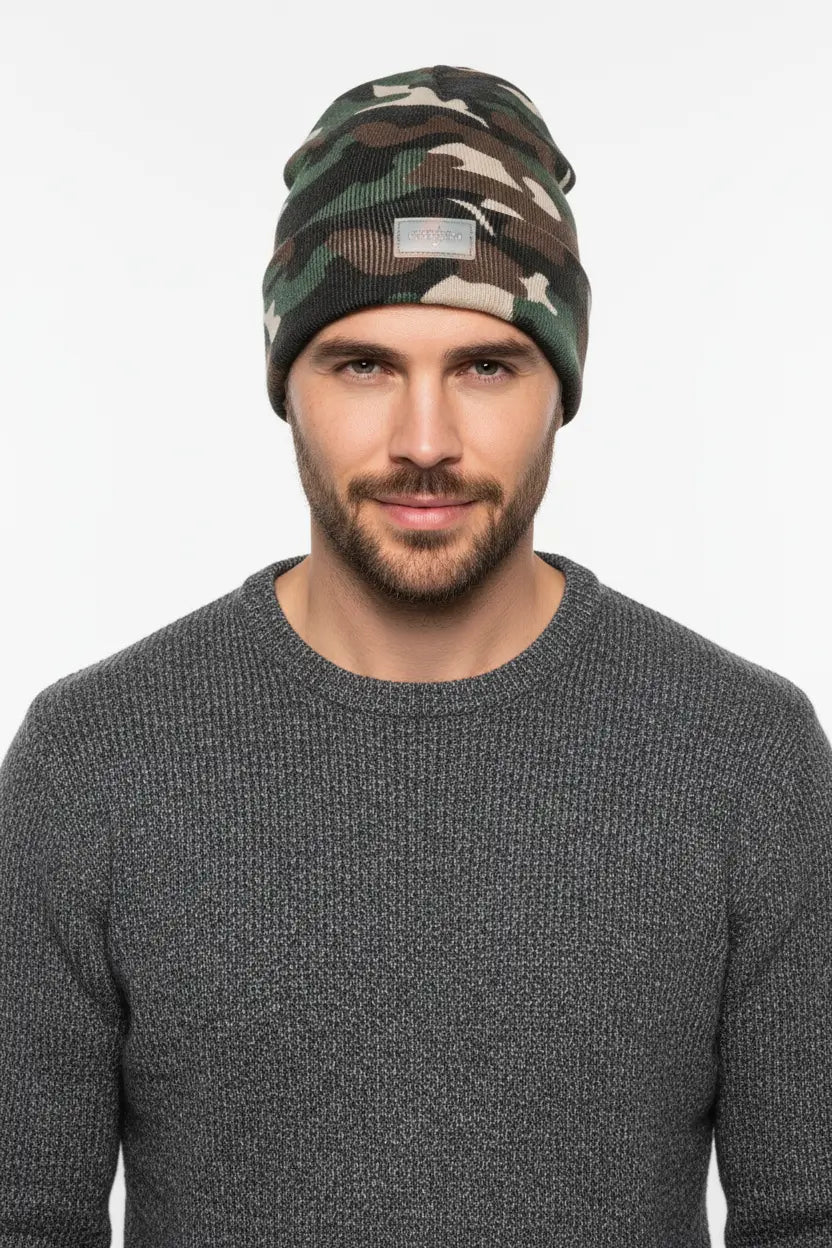 LED winter hat reversible design inside out style option