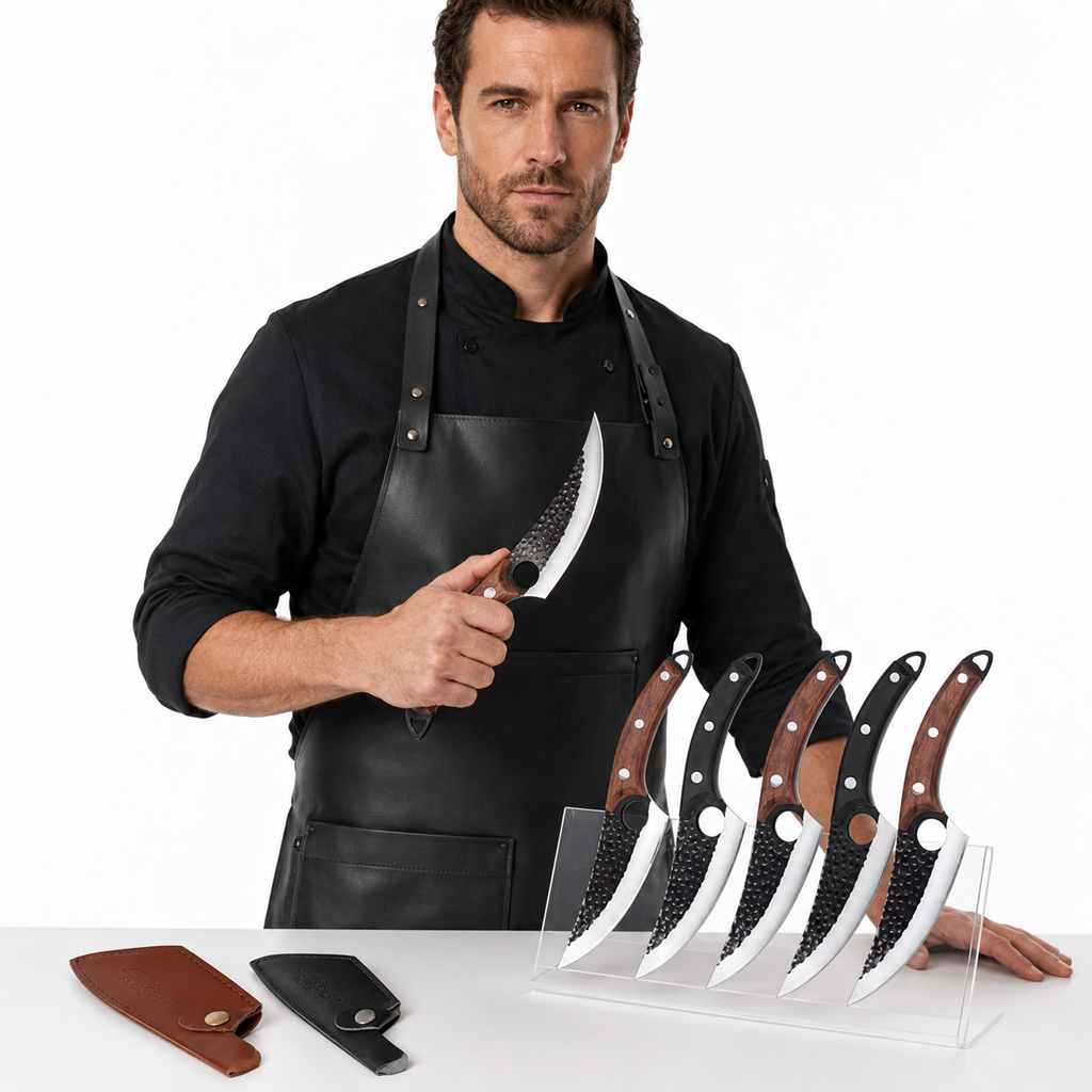 Butcher Boning Knife Set, Clean Meat Prep