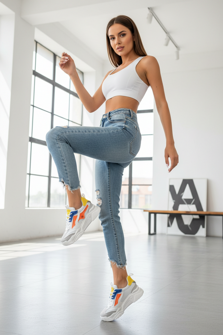 height increasing sneakers women platform detail close view