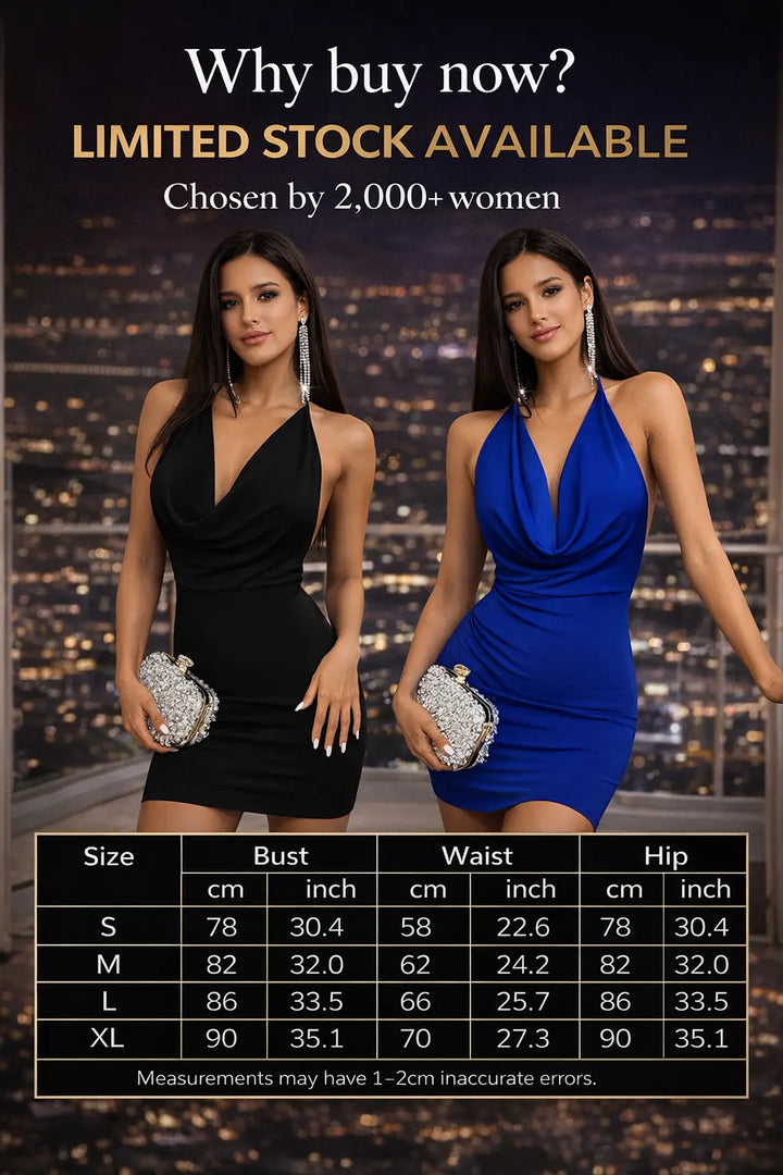 Summer Deep V Neck Backless Dress Elegant High Waist