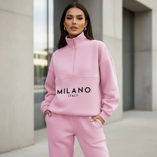 printed sweatsuit women pullover style urban fashion