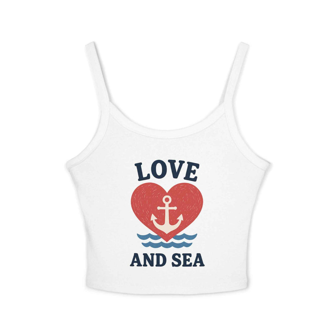 Love and Sea Tank Top – Cute Spaghetti Strap Summer Shirt