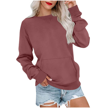 Women's Loose Long Sleeve Sweater – Cozy & Loose Fit