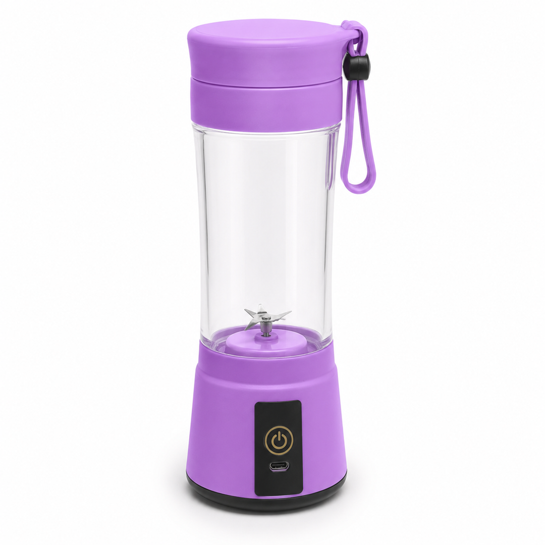 Portable Blender Smoothie Cup, 380ml USB 6-Blade Travel