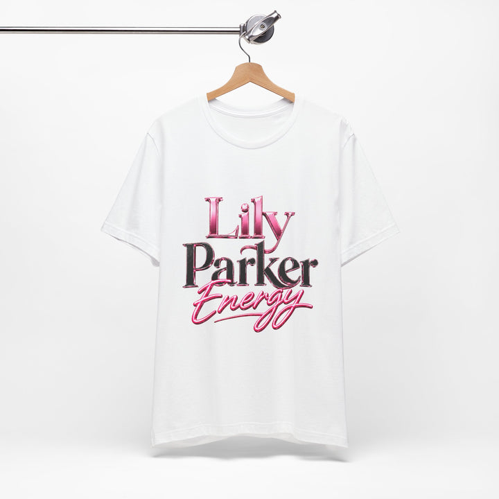 White t-shirt with &