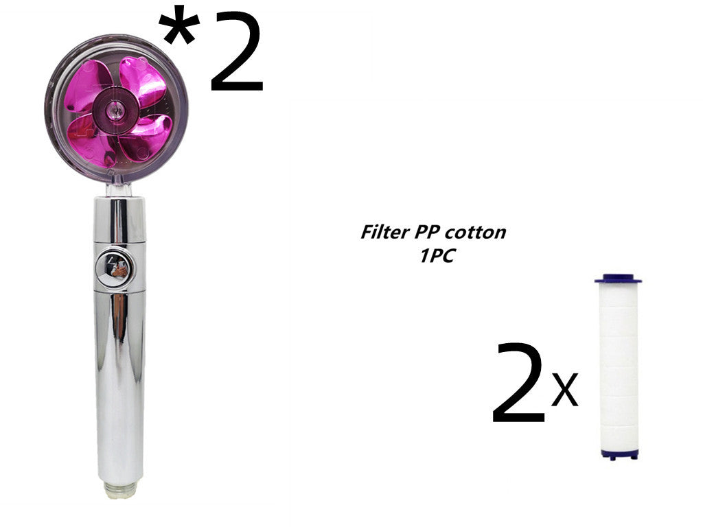 Propeller Driven Shower Head – Turbo Pressure, Save