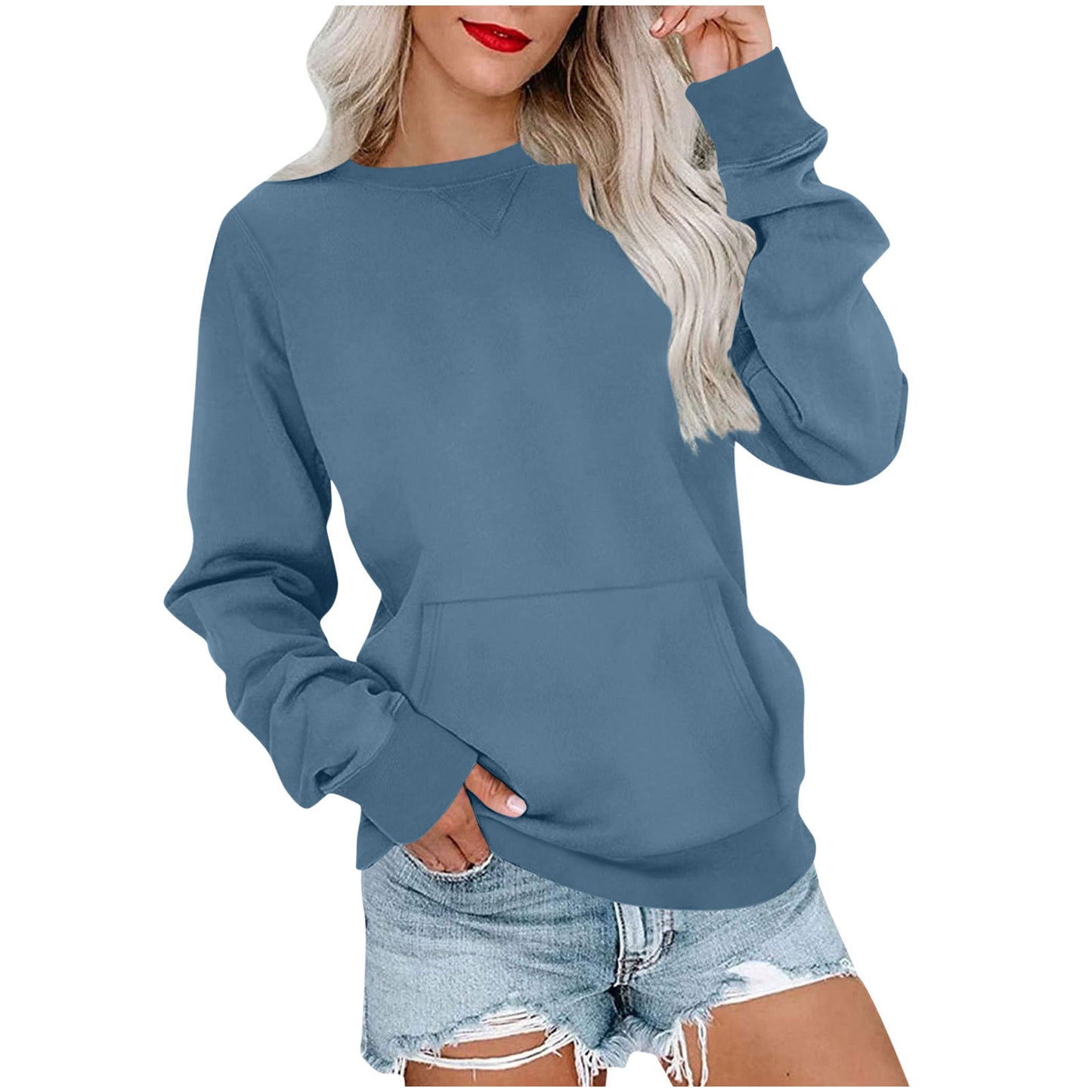 Women's Loose Long Sleeve Sweater – Cozy & Loose Fit
