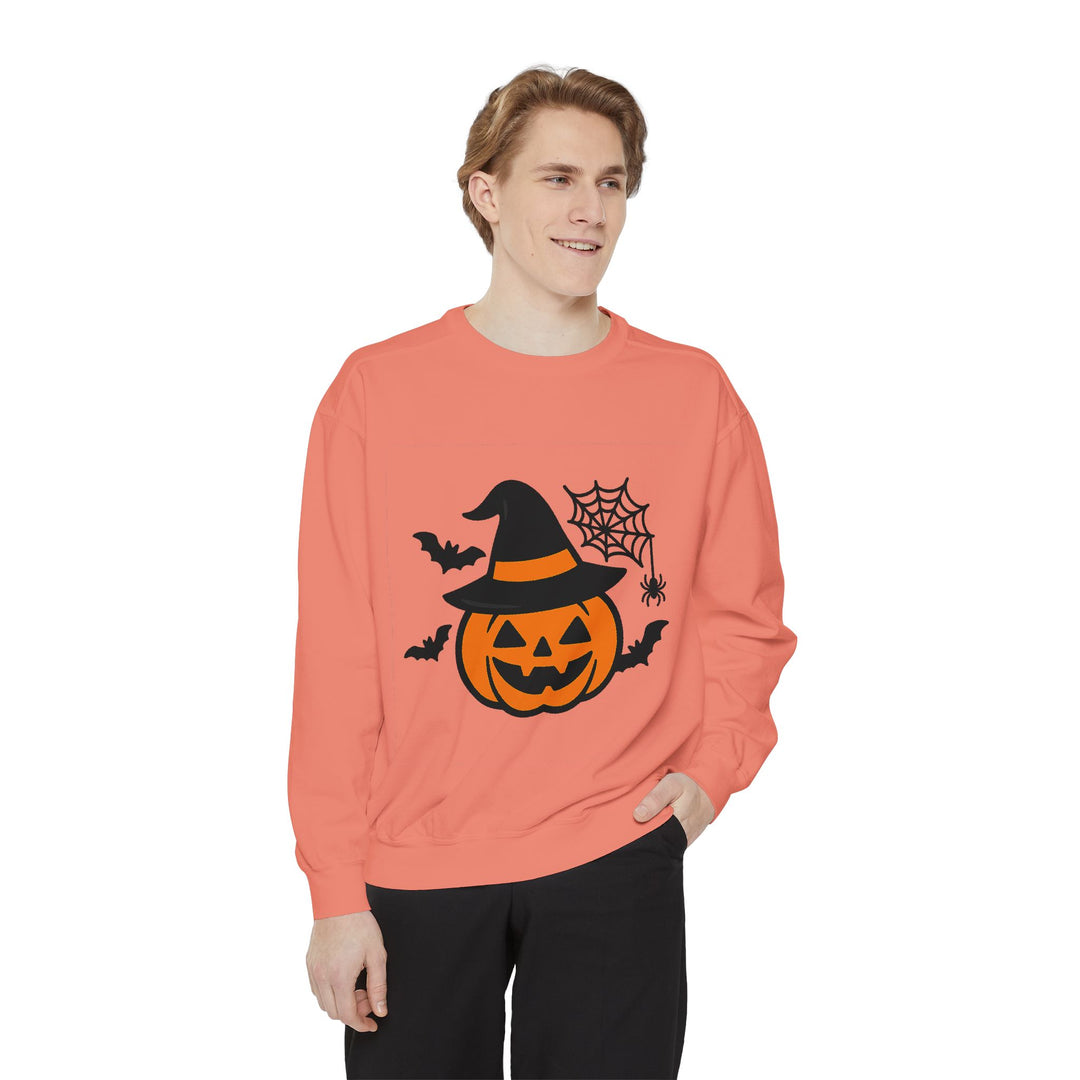 Cozy Halloween Pumpkin Sweatshirt – Unisex Fall Style